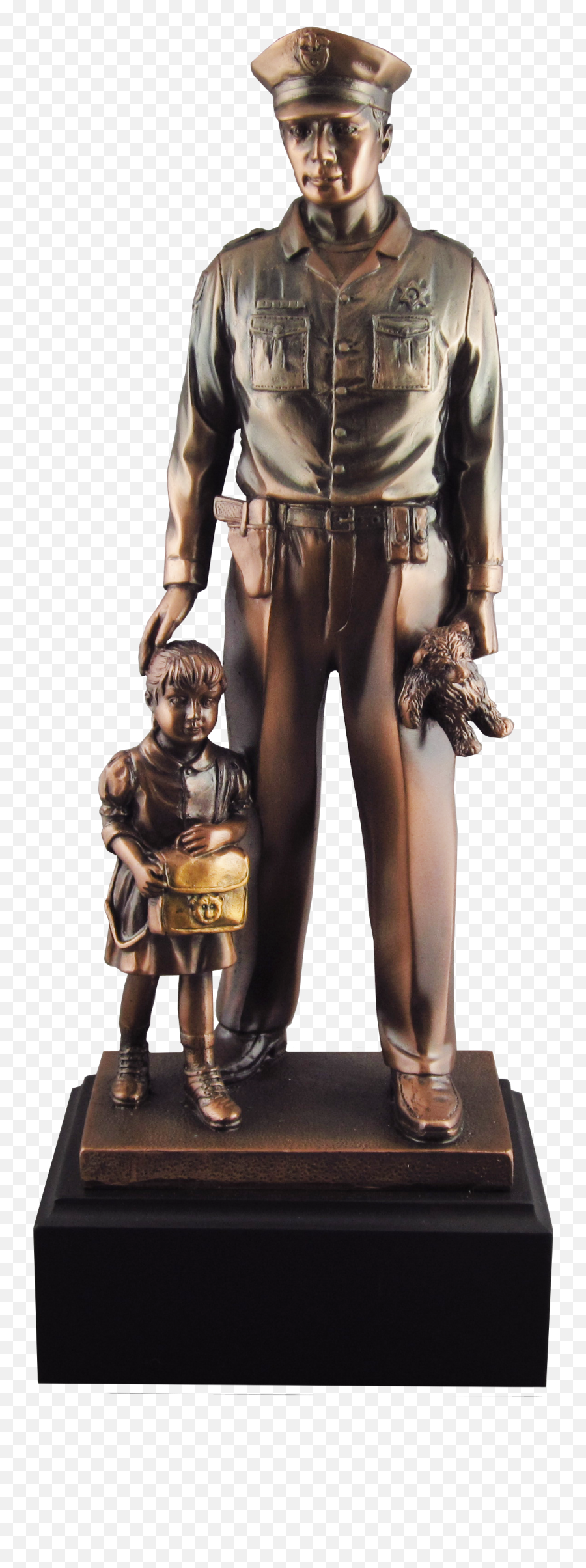 Police And Child Statue Hd Png - Policeman Statue,Policeman Png