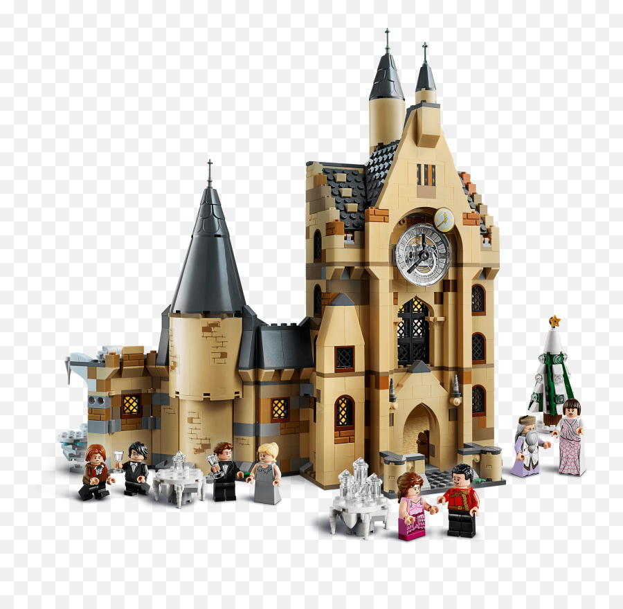 Fire Hogwarts Castle Clock Tower 75948 - Lego Harry Clock Tower Png,Hogwarts Castle Png