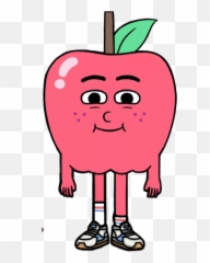 Apple - Character Apple And Onion Png,Cartoon Apple Png