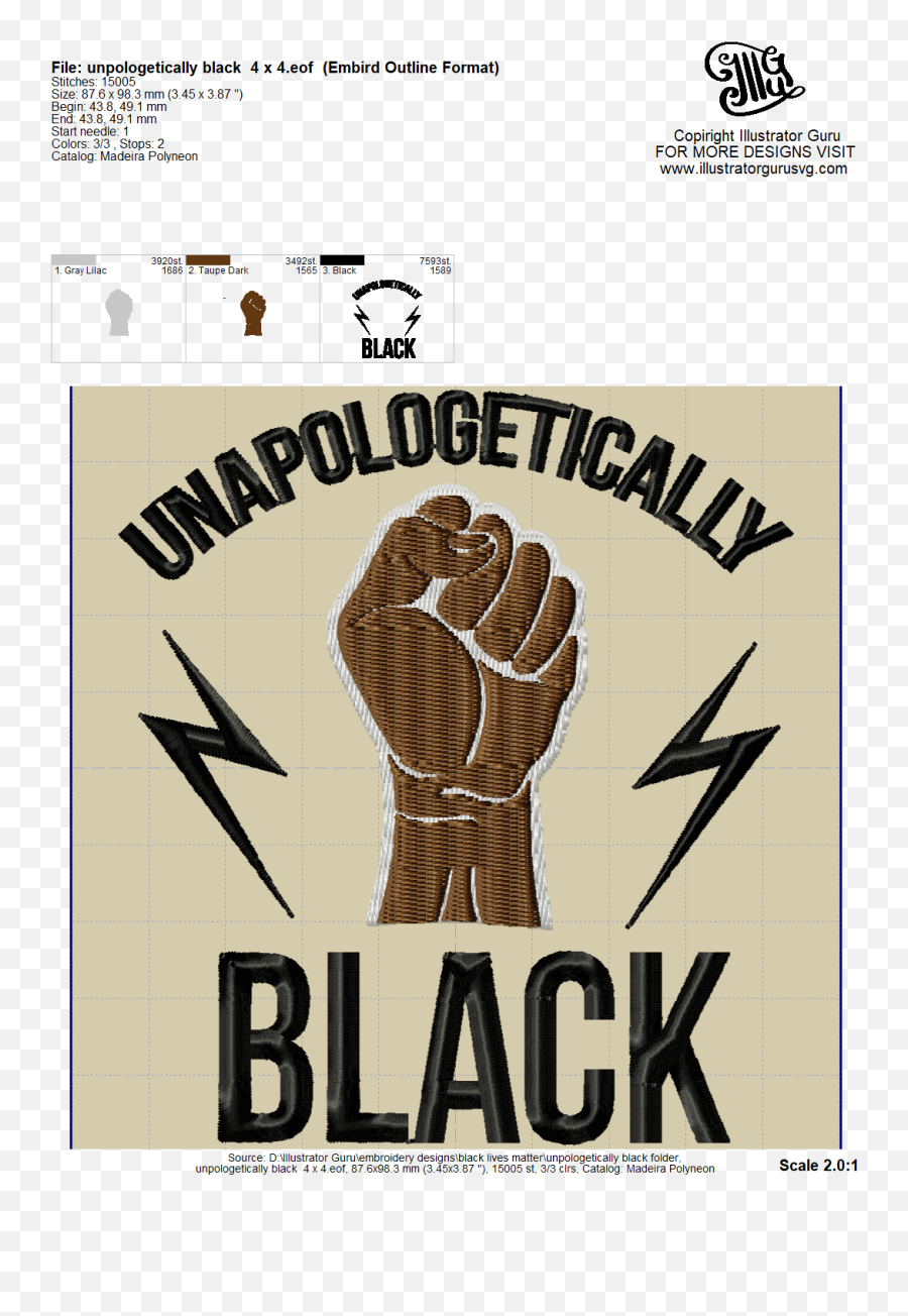 Unapologetically Black Embroidery Designs 2020 Life - Fist Png,Black Power Fist Png
