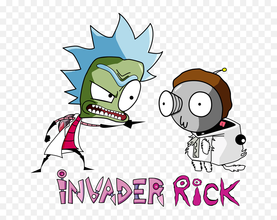 Rick And Morty As The Invader Zim We - Rick And Morty Invader Zim Png,Invader Zim Png