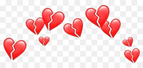 Broken Emoji - Heart Crown Png