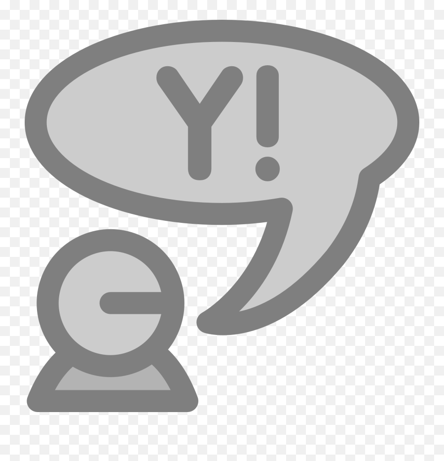 Chat Yahoo Instant Messenger - Free Vector Graphic On Pixabay Simbol Percakapan Hitam Putih Png,Yahoo Png