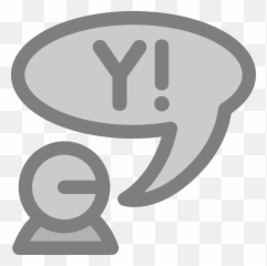 Chat Yahoo Instant Messenger - Free Vector Graphic On Pixabay Simbol Percakapan Hitam Putih Png,Yahoo Png