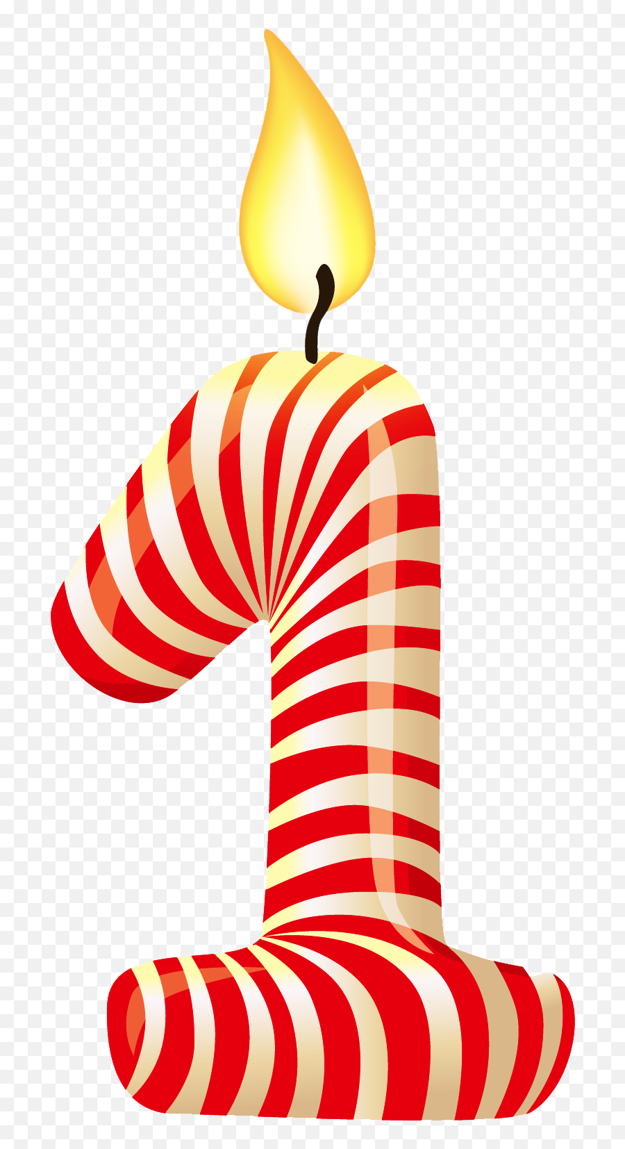 Clipart Candle Number One Picture 433844 - 1st Birthday Candle Png,Number One Png
