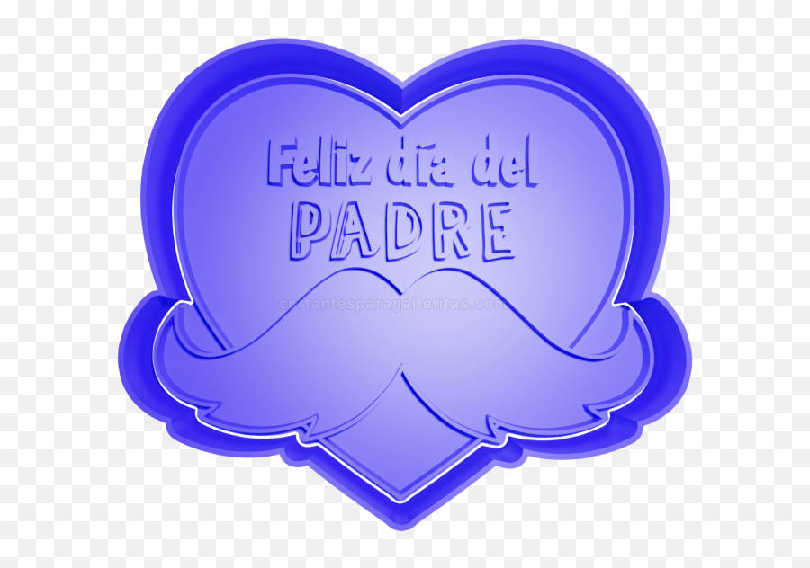 Feliz Dia Del Padre Corazon Con Mostacho - Girly Png,Feliz Dia Del Padre Png