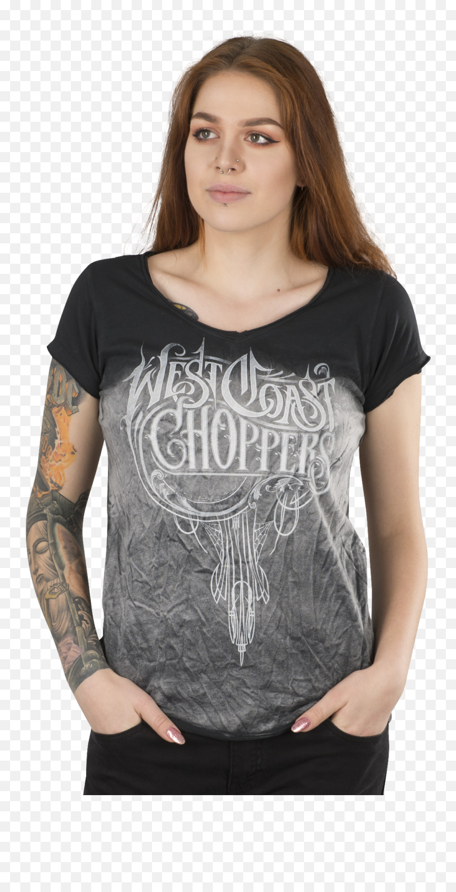 West Coast Choppers Old Western Ladies - Scoop Neck Png,Westcoast Choppers Logo