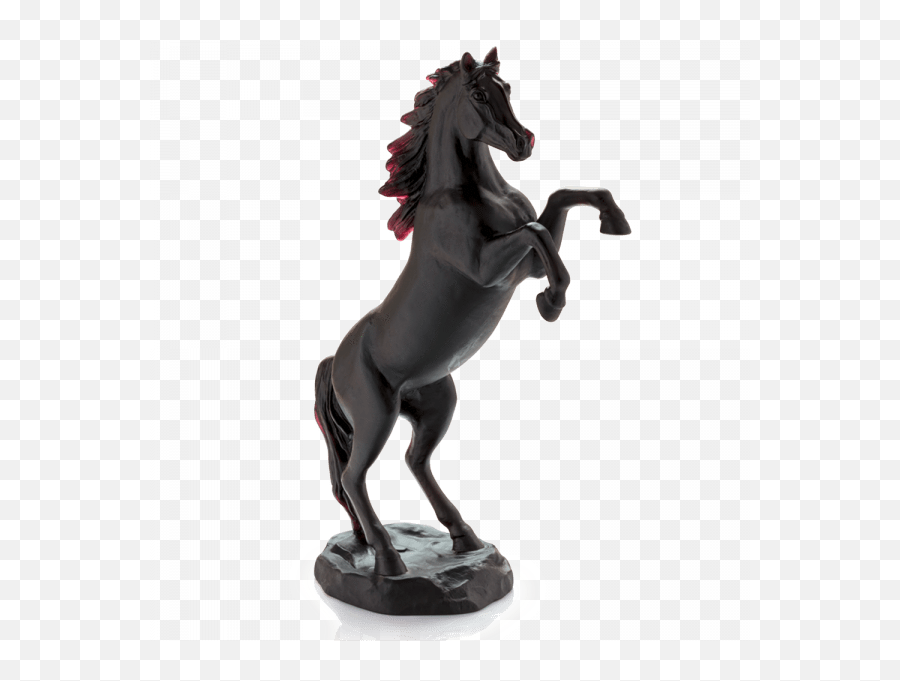 Daum Crystal Black Spirited Horse 500 Ex - 05585 1 Daum Png,Horse Mask Png