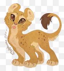 Cute Mountain Lion - Simple Mountain Lion Drawing Png,Mountain Lion Png