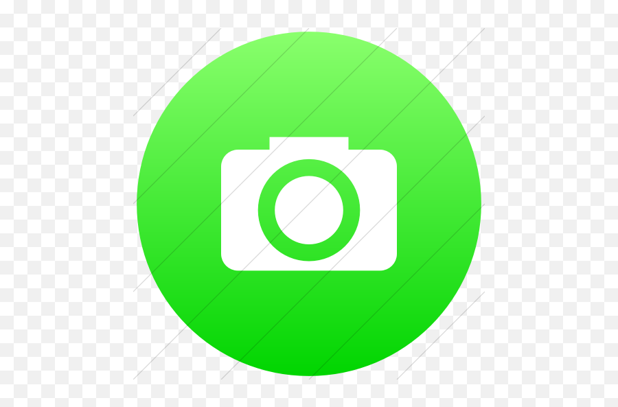 Ios Neon Green Gradient Raphael Camera Icon - Iphone Camera App Icon Green Png,Iphone Camera Icon