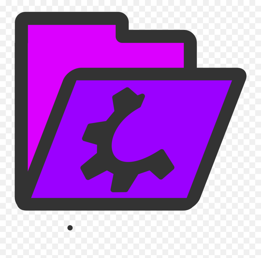 Open Violet Folder Icon Clip Art 117550 Free Svg Download Png