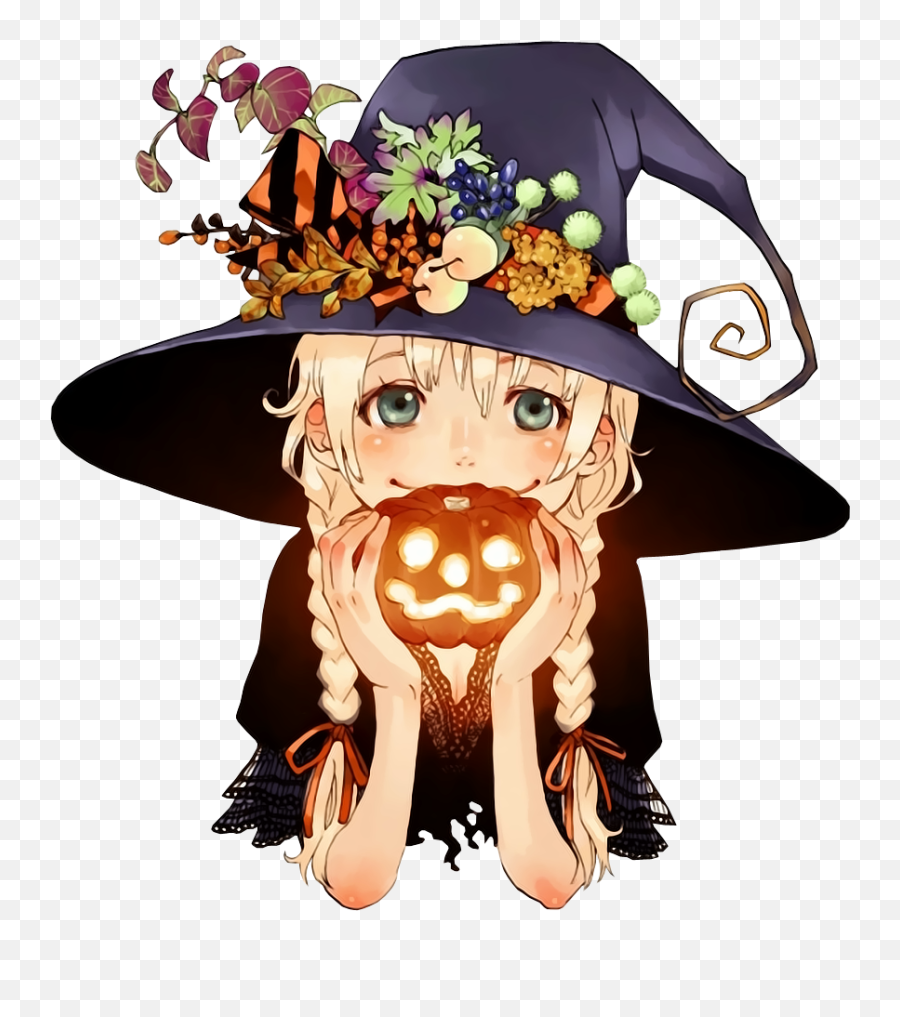 Free To Edit U0026 Use - In Category Witch Hat Clipar Cute Halloween Anime Png,Witch Hat Transparent Background