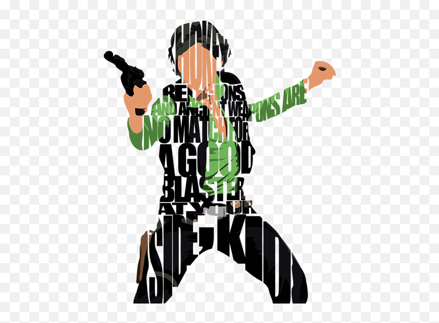 Han Solo From Star Wars Long Sleeve T - Han Solo Clipart Png,Han Solo Icon