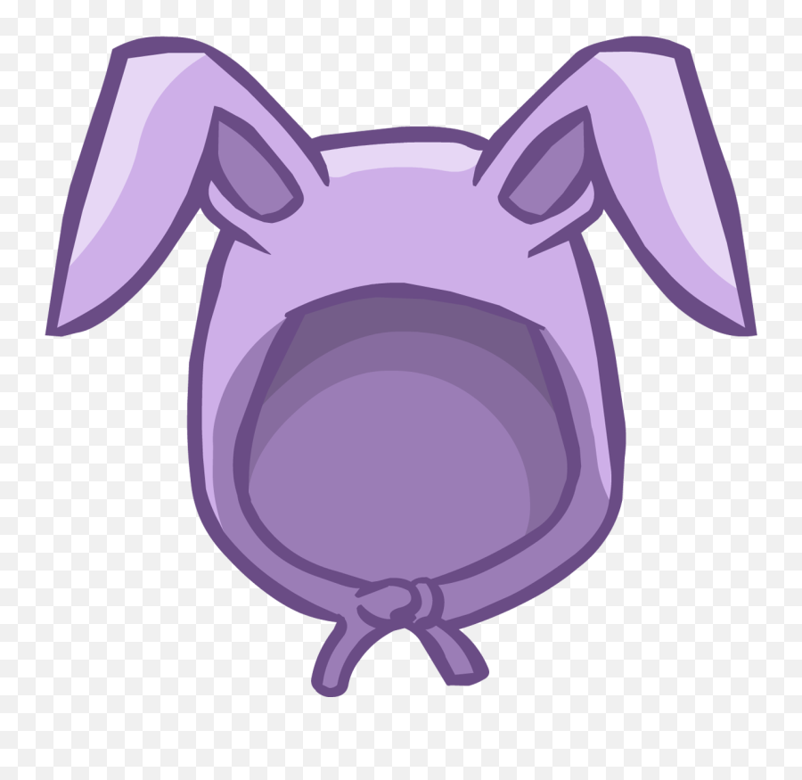 Download Hd Lavender Bunny Ears - Club Penguin Bunny Ears Bad Bunny En Comic Png,Bunny Ears Transparent