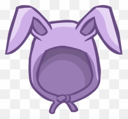 Download Hd Lavender Bunny Ears - Club Penguin Bunny Ears Bad Bunny En Comic Png,Bunny Ears Transparent