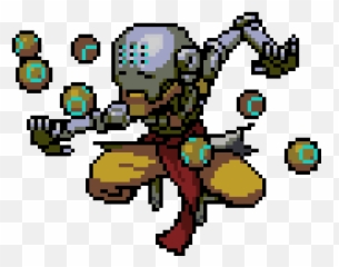 Overwatch Sprite Sprays Zenyatta - Zenyatta Pixel Spray Png,Zenyatta Png