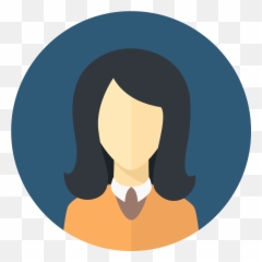 Download Flat Faces Icons Circle - Girl Png PNG Transparent Person