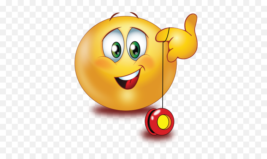 Happy With Yoyo Emoji - Thinking Smiley Images Png,Yoyo Icon