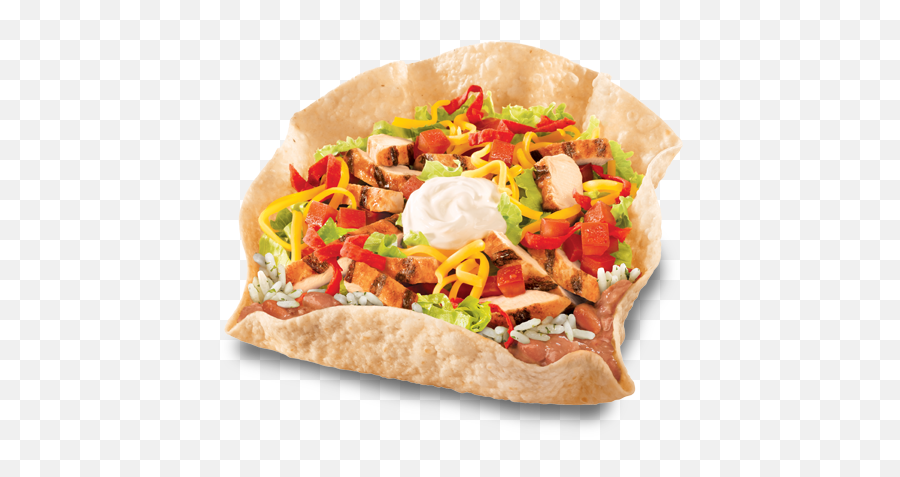 De Tacos Hamburguesa Chucken Bell Png Picture 430650 - Chicken Taco Salad Bowl,Hamburguesa Png