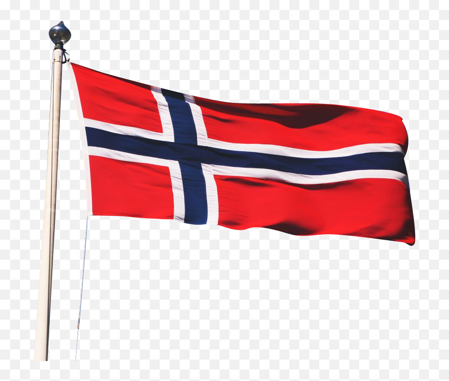 Norwegian Flag Transparent Background - Transparent Norway Flag Png,Flag Pole Png