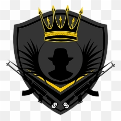 Mafia Crown Logo Gold - Sticker by Ryan Quotah Gold Boss Logo Png