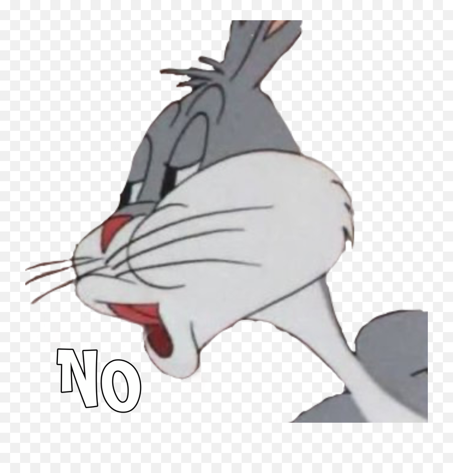 Bugs Bunny No Meme Freetoedit - Sticker By Zayne Myth Bugs Bunny Nope Meme Png,Bugs Bunny Png