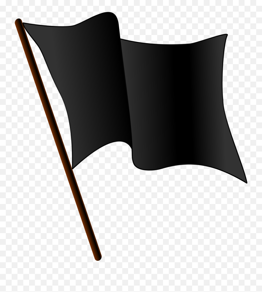 Fileblack Flag Wavingsvg - Wikipedia Black Flag With White Background Png,American Flag Waving Png