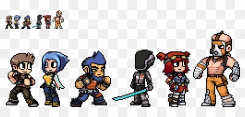Borderlands 2 Cast - Psycho Pixel Art png