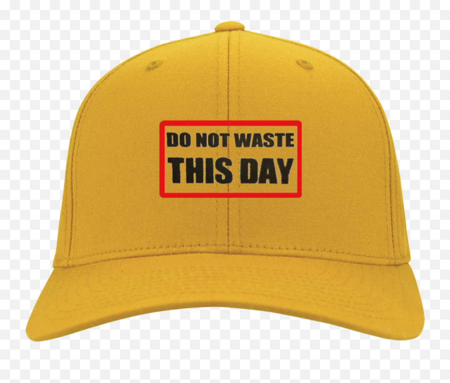 Hat Do Not Waste This Day Logo - Baseball Cap Png,Baseball Cap Transparent Background