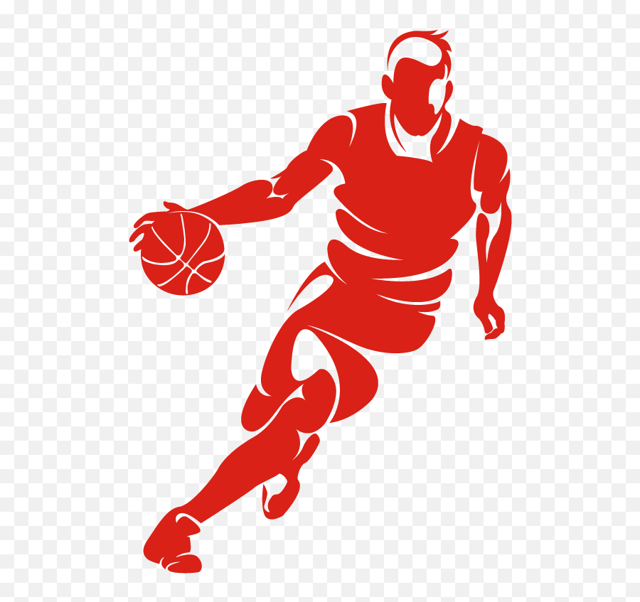 Basketball Football Player Clip Art - Basketball Png Basketball Silhouette Png,Basketball Png Images