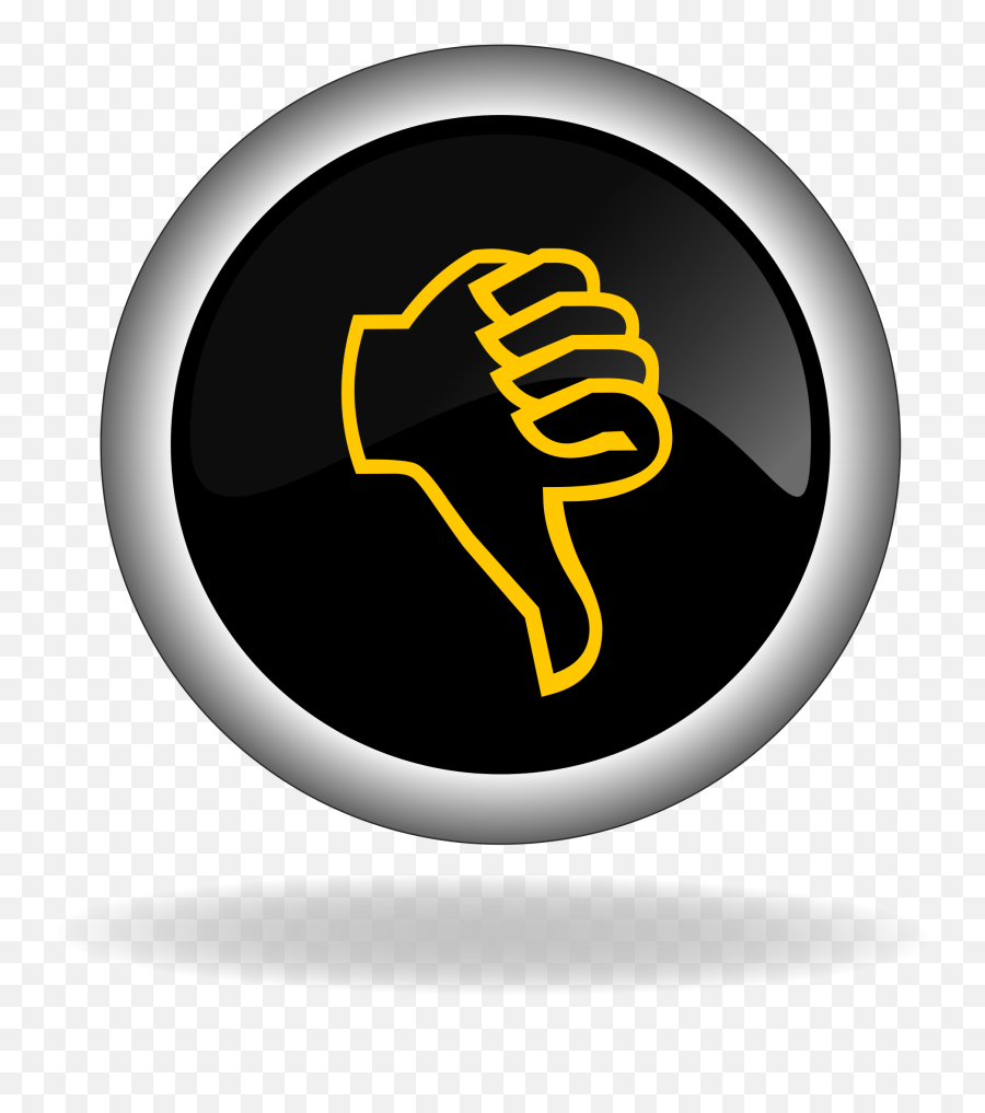 Thumb Down Button Icon - Free Image On Pixabay Cons And Pros Png,Thumbs Down Transparent Background