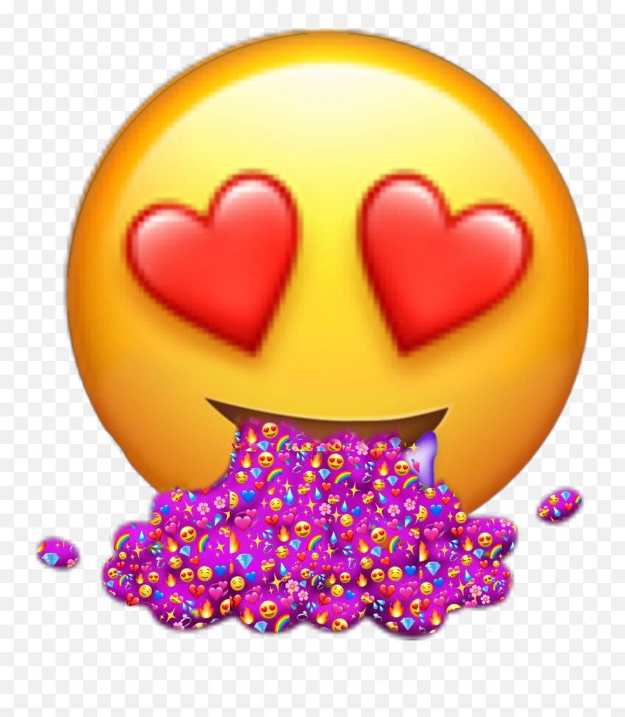 Loveit Hearteyes Puke Emoji Emojimix - Emoji Png,Heart Eyes Emoji Transparent Background