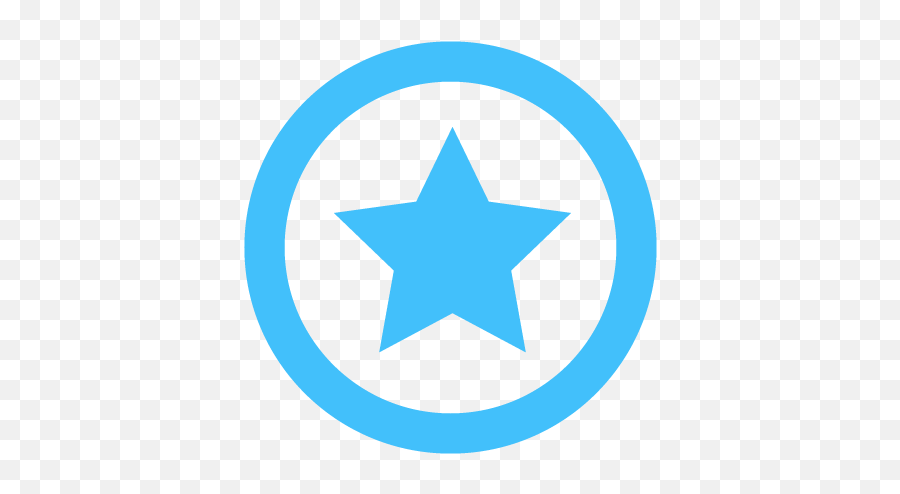 Blue Star Icon - Blue Star In Circle Png,Blue Star Png