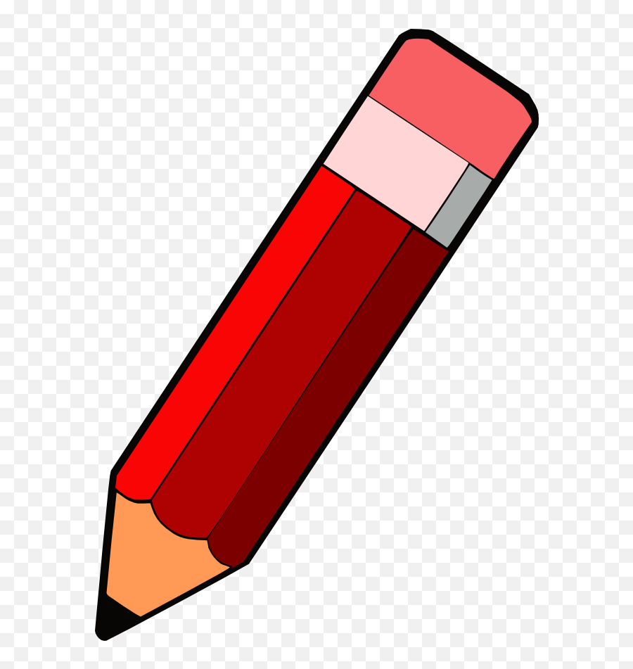Colored Pencil Clip Art - Red Pencil Clipart Png,Nice Png