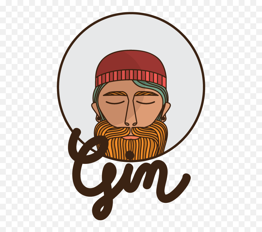 Logo Hipster Giinger Ginger - Beard Png,Hipster Logo