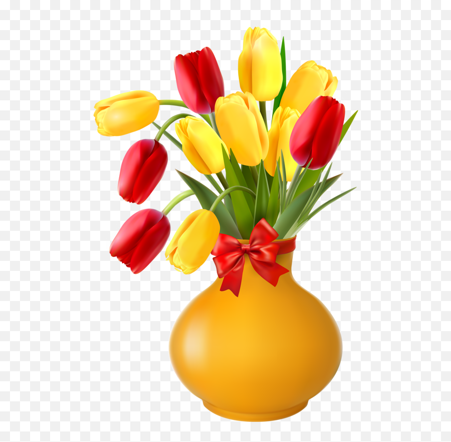 Flower Vases Floral Flowers Spring - Flower Flowers In Vase Clipart Png,Spring Flowers Png