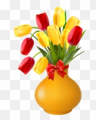 Flower Vases Floral Flowers Spring - In Clipart png