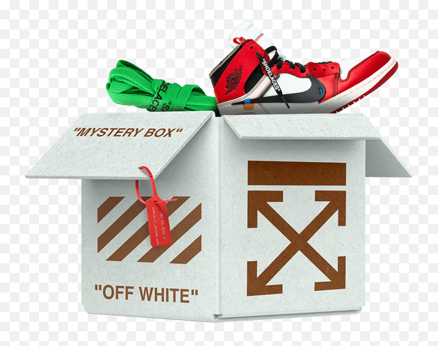 Off - White 1 Online Mystery Boxes By Hypedrop Authentic Cardboard Packaging Png,Off White Logo Png