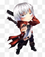 Dante Devil May Cry Cartoon - Chibi Png