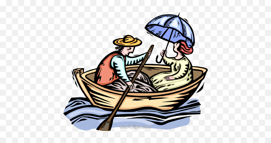 Man Rowing Boat Clipart Png Image - People In A Row Boat Clipart,Row Boat Png