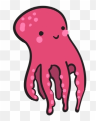 Cute Purple Octopus Swimming Up - Pulpo Animado Png,Octopus Transparent