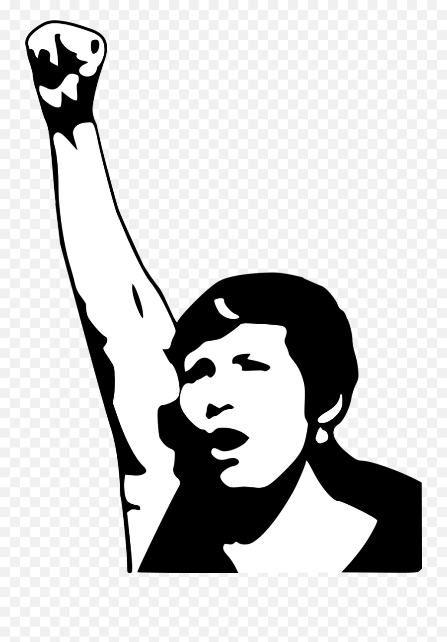 Communism Demonstration Fight Fist Girl Power - Political Transparent Women Protest Clipart Png,Black Power Fist Png
