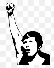 Communism Demonstration Fight Fist Girl Power - Political Transparent Women Protest Clipart png