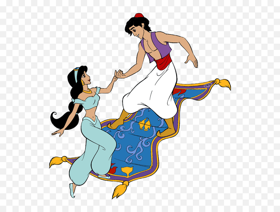 Aladdin And Jasmine Clip Art - Aladdin And Jasmine Jasmin And Aladin Png,Aladdin Png