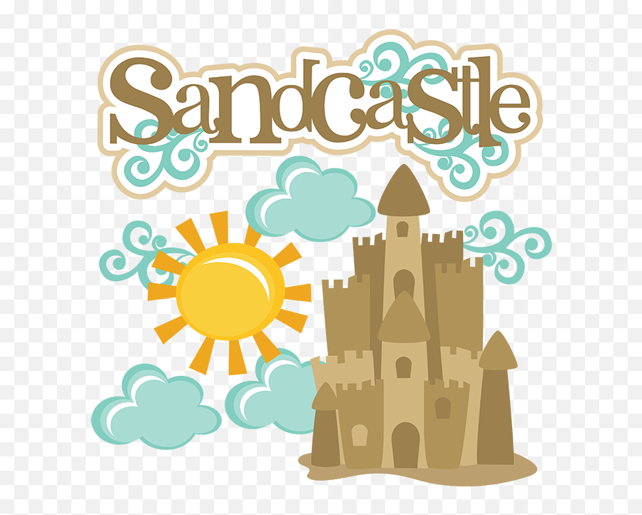Sandcastle Svg - Sand Castle Scrapbook Idea Png,Sandcastle Png