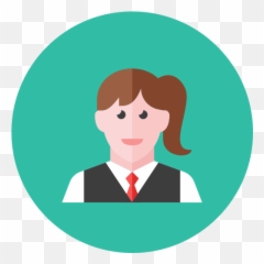 Waitress Free Icon Of Kameleon Round Png