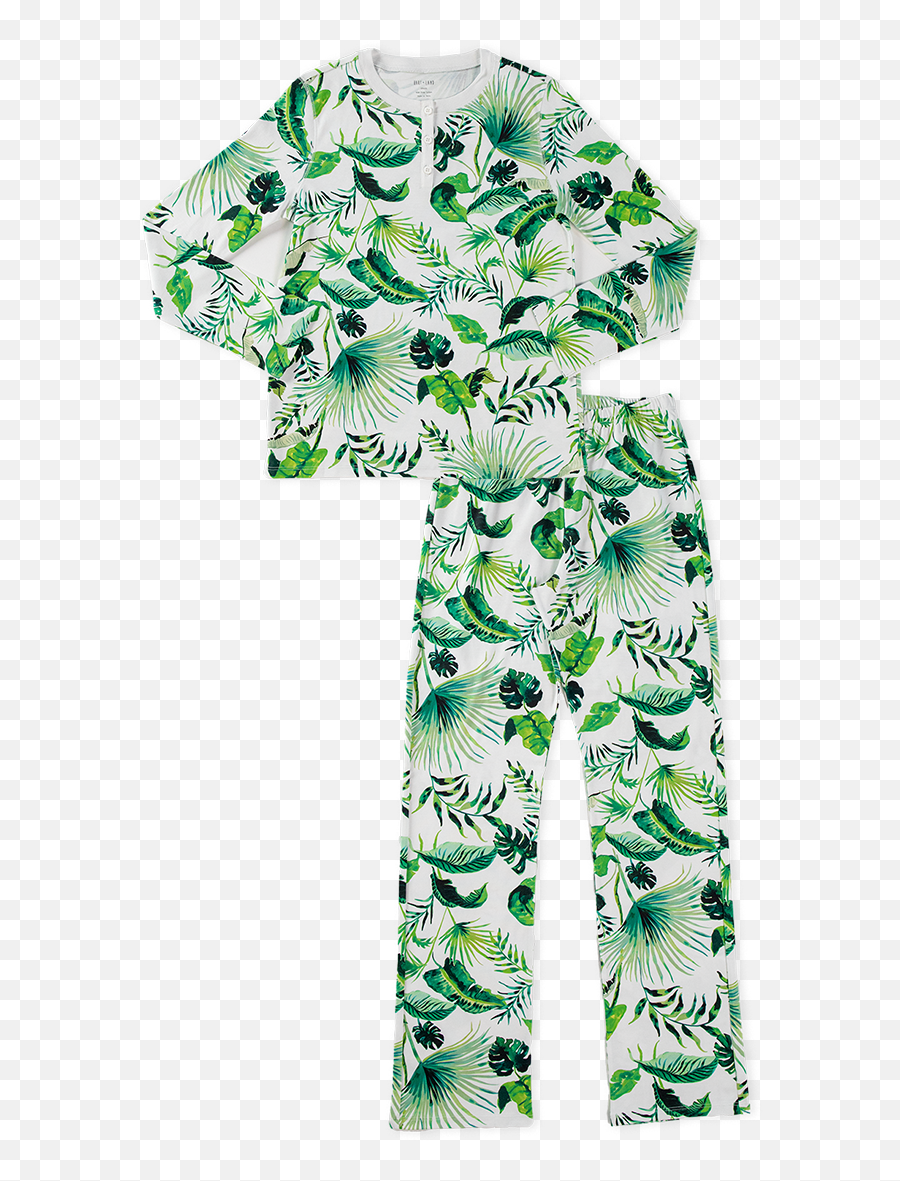 Pima Cotton Pj Set - Pajamas Png,Banana Leaves Png