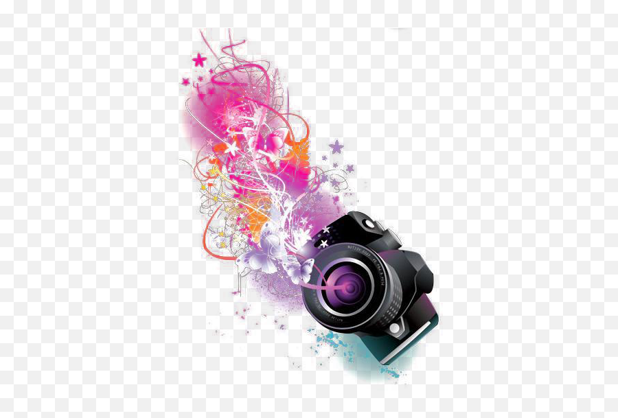 Download Pink Graphic Purple Text Lens - Design Logo Camera Png,Camara Png