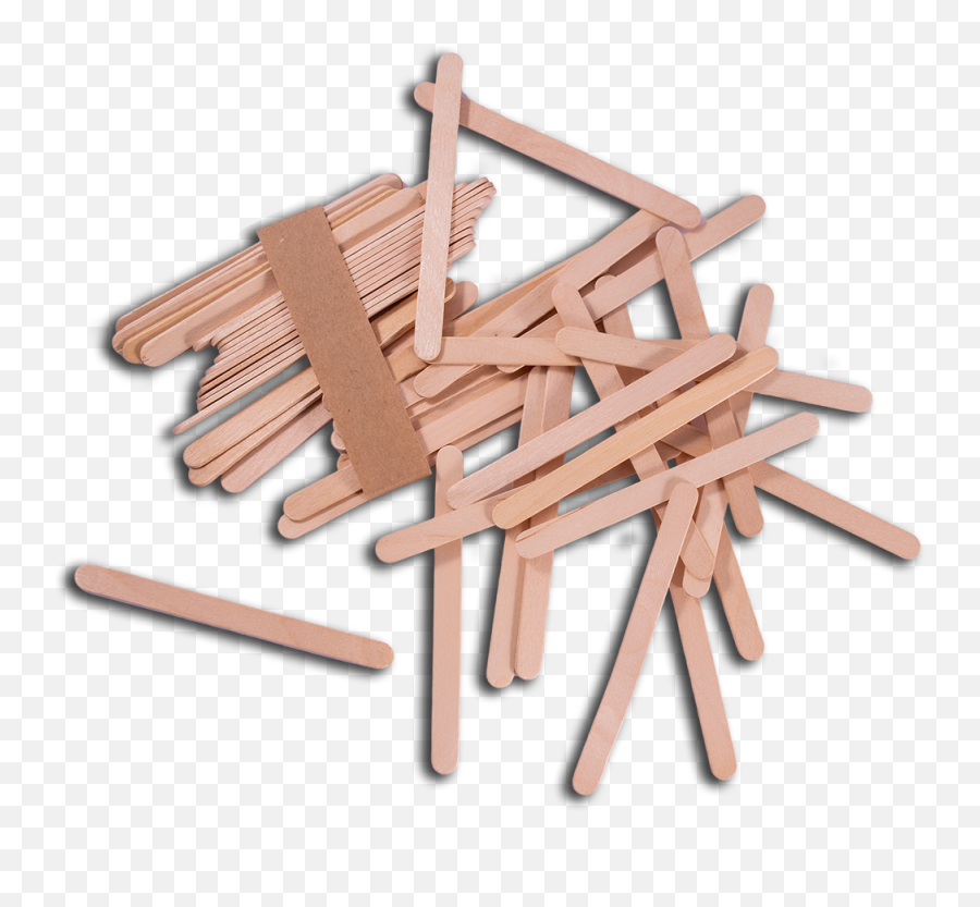 Pop Sticks 50 Pieces - Plywood Png,Popsicles Png