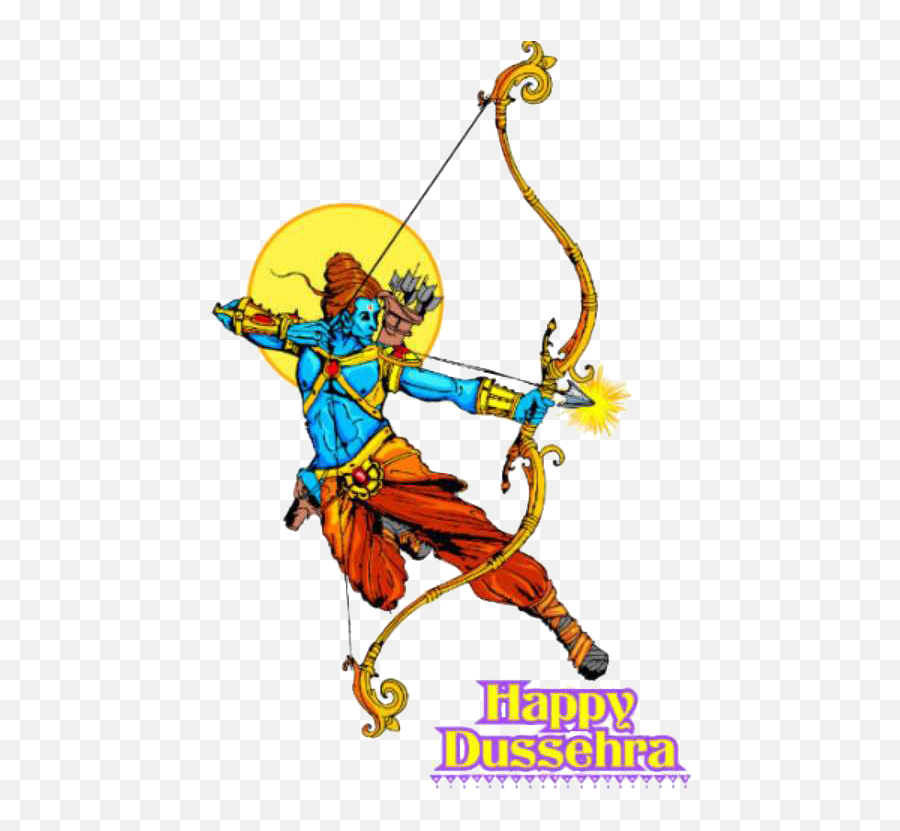 Download Hd Dussehra Png Image - Lord Rama Bow And Arrow Ram Bow And Arrow,Bow And Arrow Transparent Background